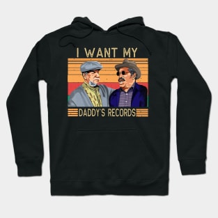 I Want My Daddy Record - Retro Hoodie